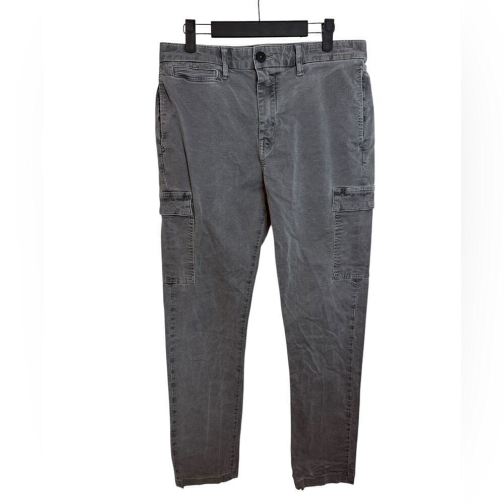 Hiroshi Kato Charcoal Nail Stretch Cargo Pants